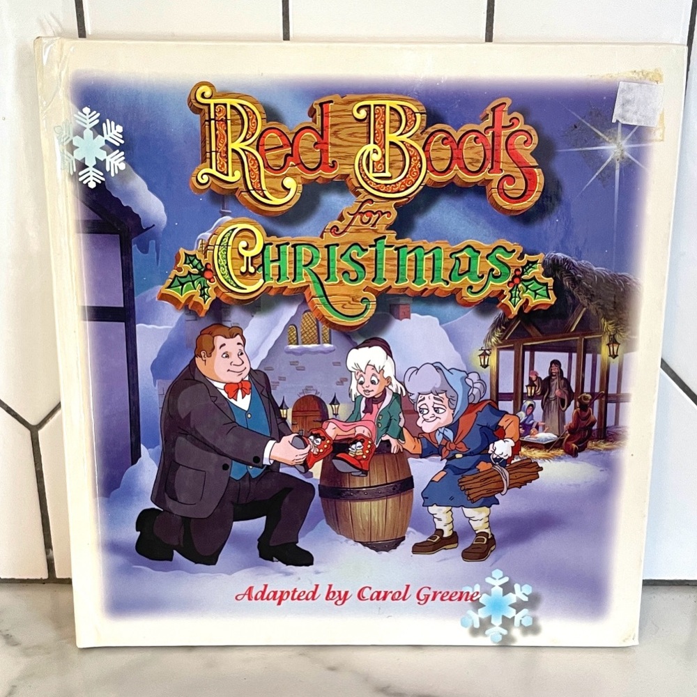 Vintage 1995 “Red Boots for Christmas” Signed Premiere Edition, Hardcover